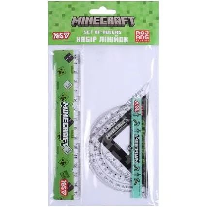 Набір лінійок YES Minecraft лінійка 15см 370695