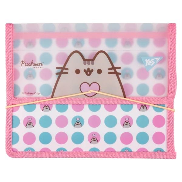 Папка для зошитів YES на резинці B5 Pusheen Heart 492209