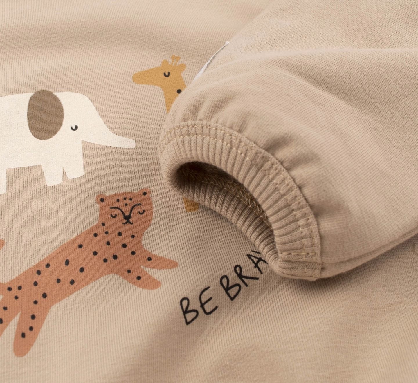 Одяг Костюм Bembi для немовлят трикотаж тваринки Бежевий Двунитка КС807 68(р)