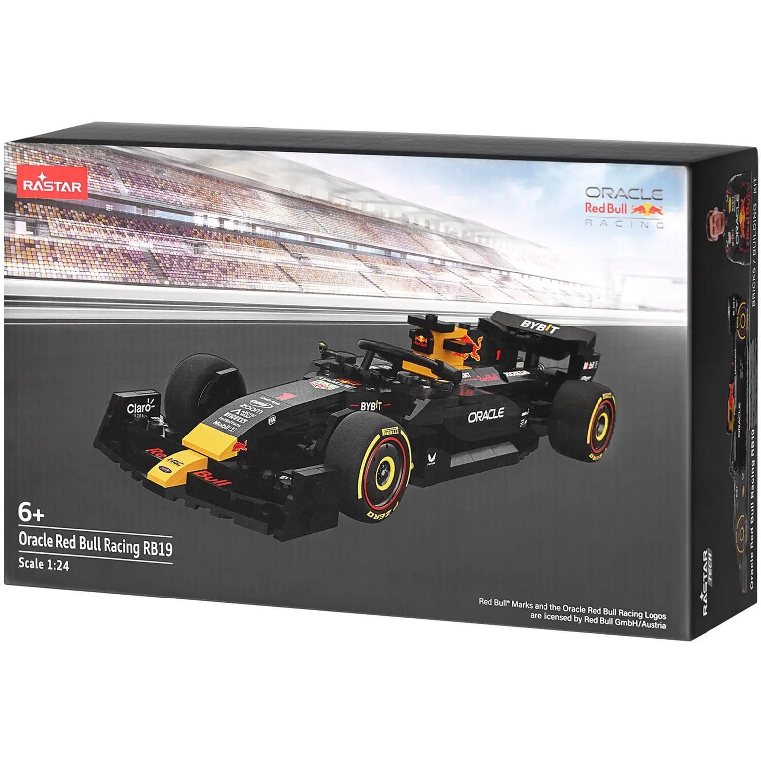 Отаманко Констукртор Машинка Rastar Red Bull F1 RB19 1:24 темно сірий 454.01.38