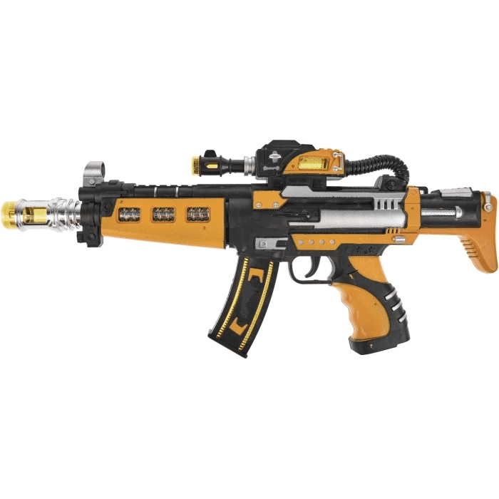 Отаманко Дитяча Зброя Автомат світло-звуковий ZIPP Toys жовтий 532.01.23
