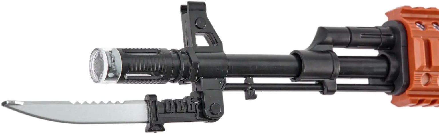 Отаманко Дитяча Зброя Автомат світло-звуковий ZIPP Toys АК47 чорний 532.00.25