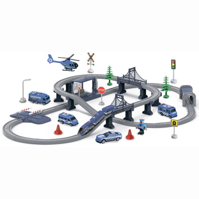 Отаманко Ігровий набір ZIPP Toys Міський експрес електрична залізниця, 104 дет. синій 532.01.10