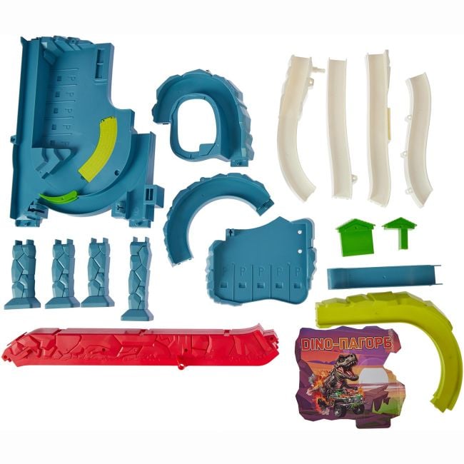 Отаманко Ігровий набір ZIPP Toys Dino автотрек-вулкан електричний, 8 машинок 532.01.28