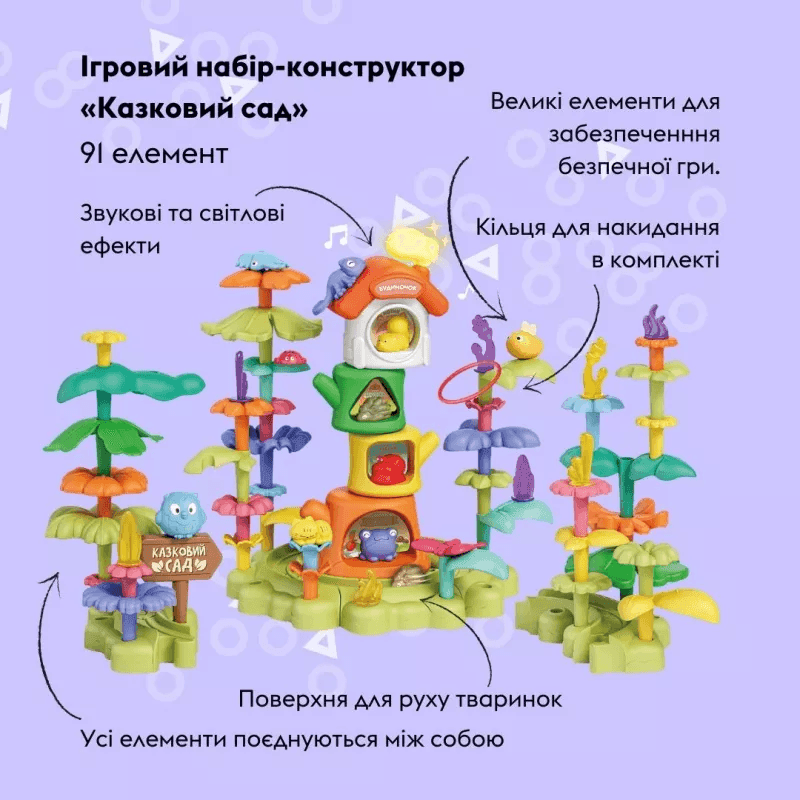 Отаманко Ігровий набір Конструктор "Казковий сад" 91 ел. 532.03.68