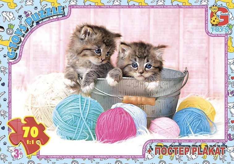 Пазли G Toys Домашні улюбленці 70 ел. AN142