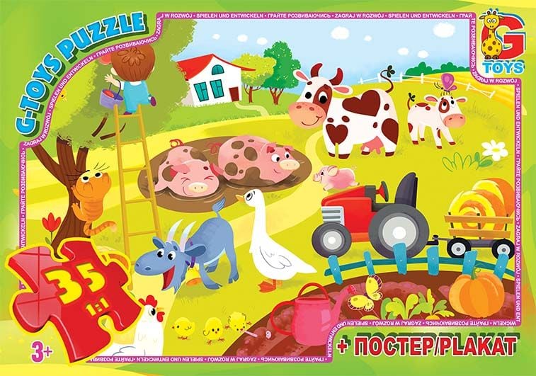 Пазли G toys Життя на фермі 35 ел. GF05
