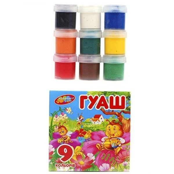 Гуаш Бджілки 9 кол. ГДТ-9\8