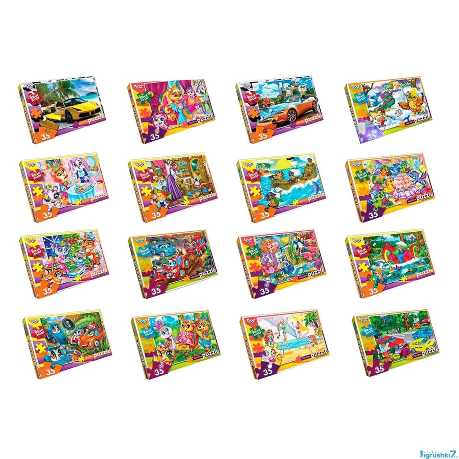 Пазли DankoToys м'які 35 ел.мікс 1S35-09-01
