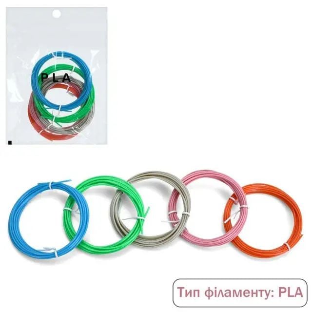 Філамент PLA запаска 5шт 3м 0503