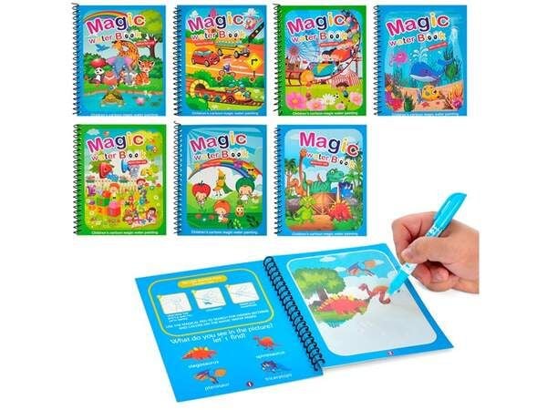 Канцтовари, творчість Книгжка для малюв. водою 80843-6-9-0-75-77-78