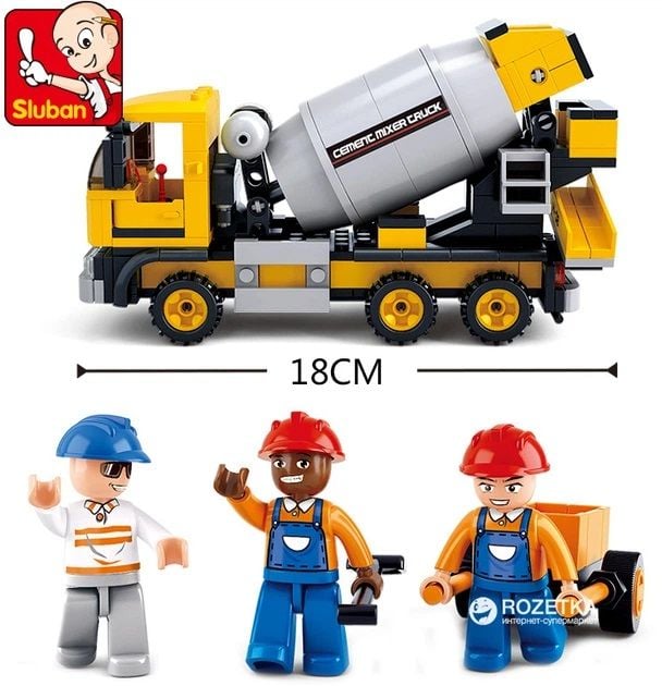 Конструктор Місто Бетономішалка 296 дет. M38-B0550