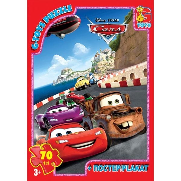Пазли G toys Тачки 70 ел. Z10218