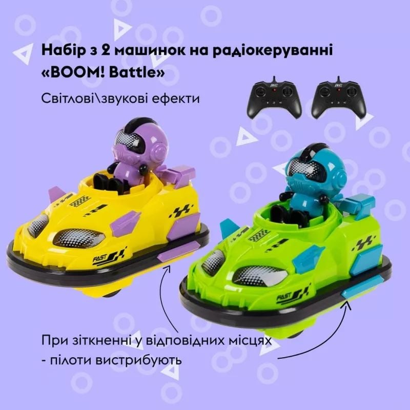 Отаманко Машинка р/К набір з 2 машинок Boom Battle 532.02.48 C008