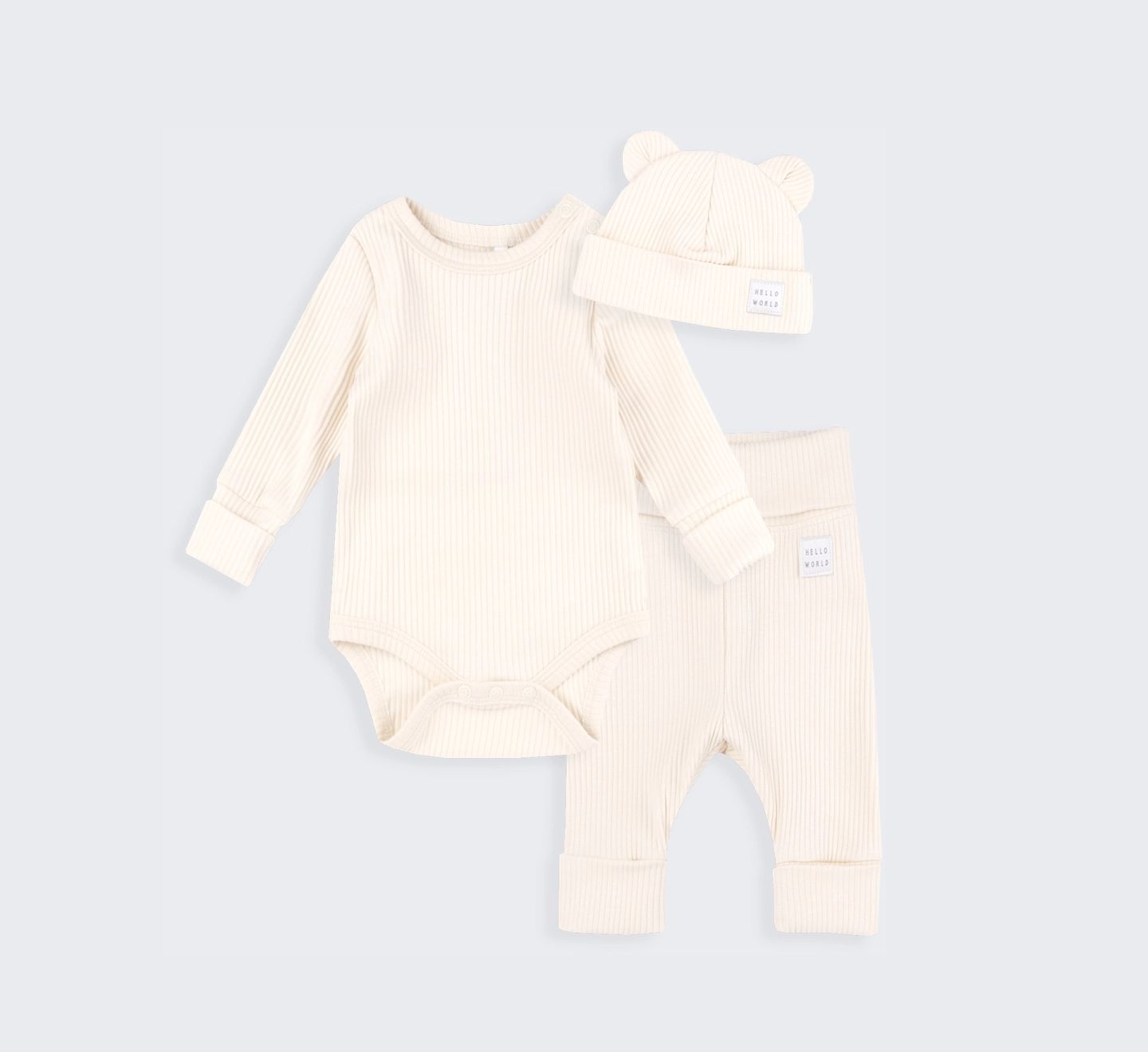 Комплект Bembi для немовлят молочний рубчик